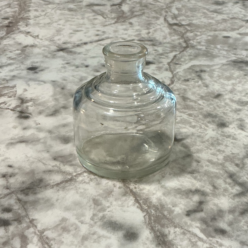 Vintage Clear Glass inkwell